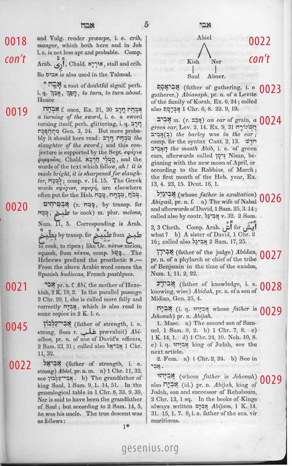 Gesenius Page 5