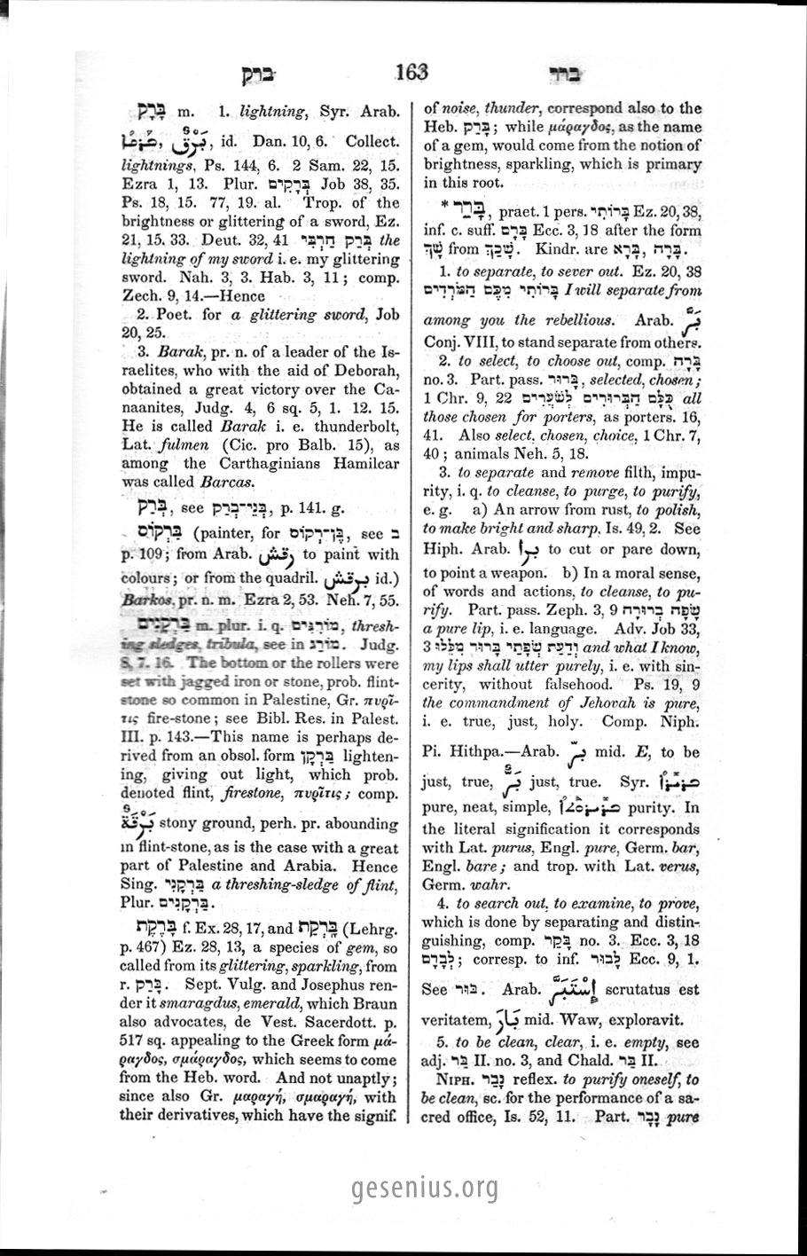 Gesenius Page 163